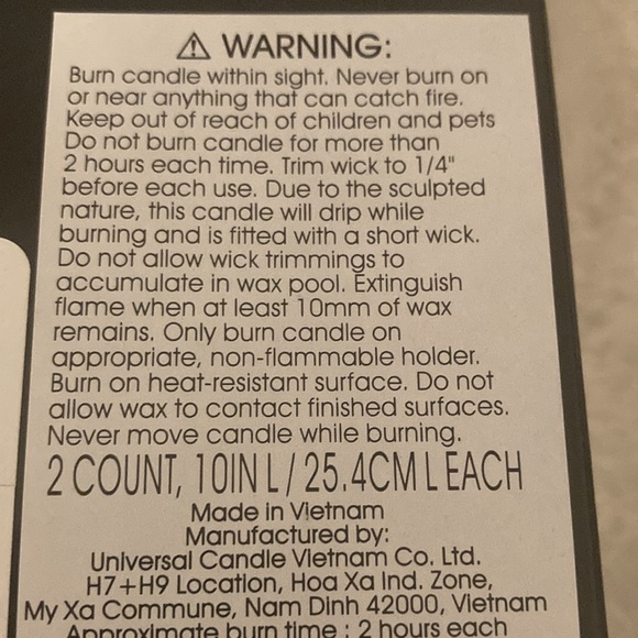 Skull Taper Candles - Picture 4 of 4